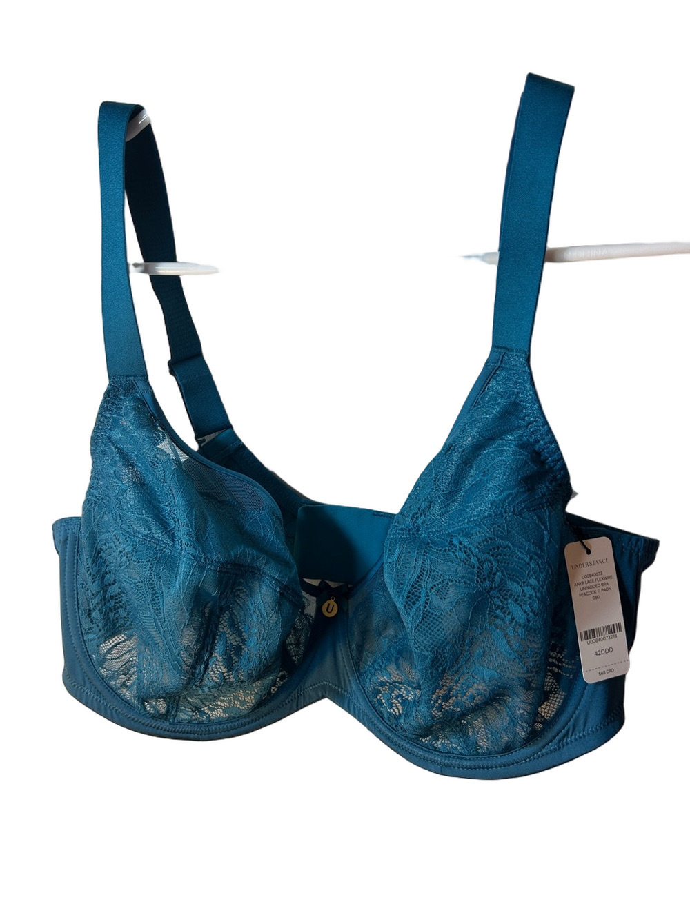 Understance Anya Lace Flexwire Unpadded Underwire Bra in Peacock 42DDD